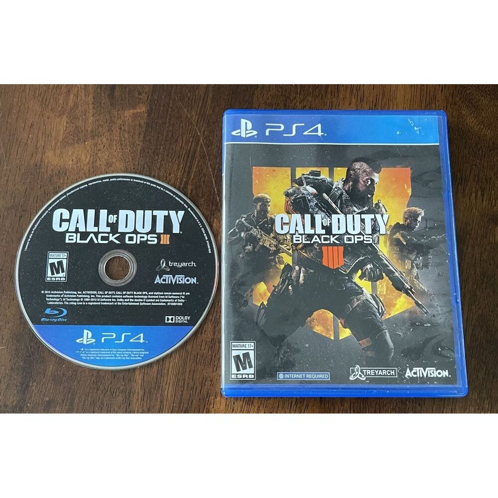LOT of 2 Call of Duty Black Ops 3 & 4 PS4 Sony Playstation 4 Tested Working
